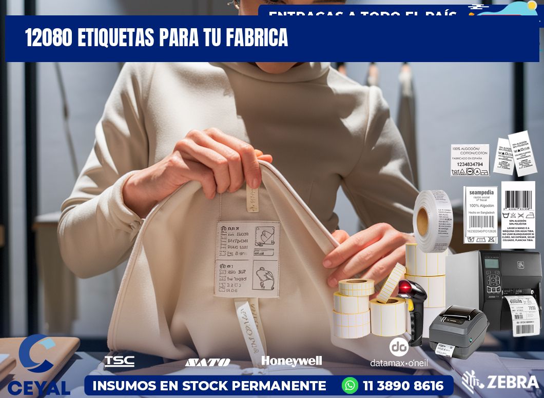 12080 etiquetas para tu fabrica