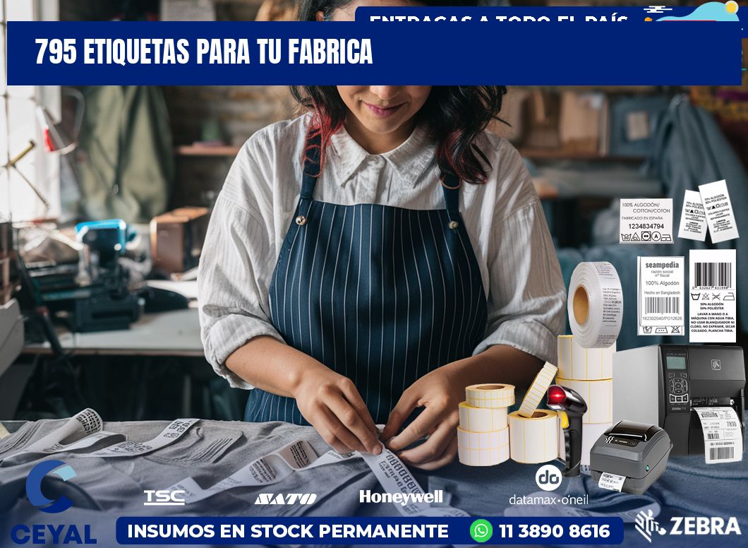 795 etiquetas para tu fabrica