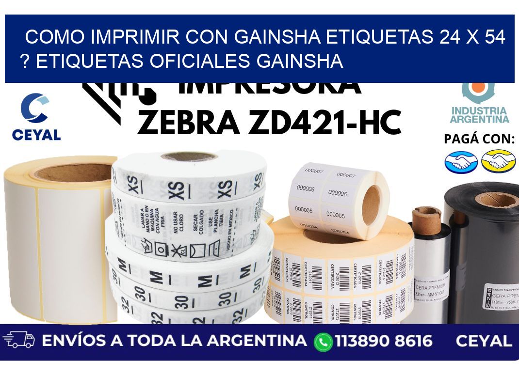 como imprimir con gainsha etiquetas 24 x 54 ? etiquetas oficiales gainsha
