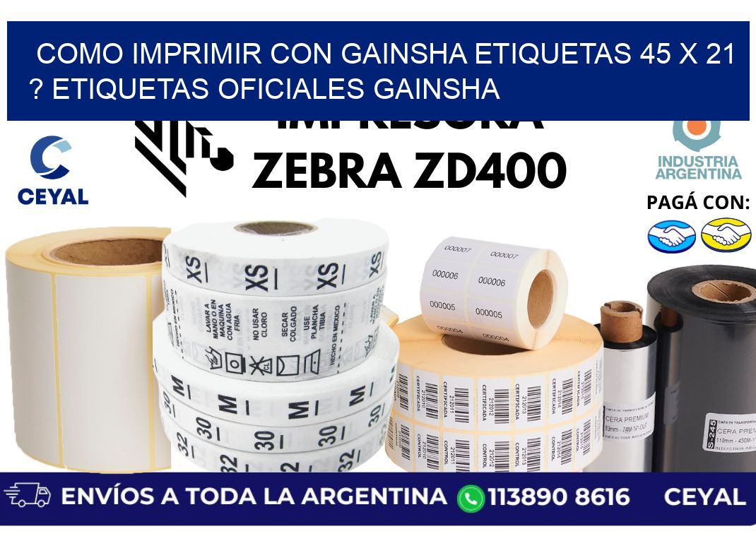 como imprimir con gainsha etiquetas 45 x 21 ? etiquetas oficiales gainsha