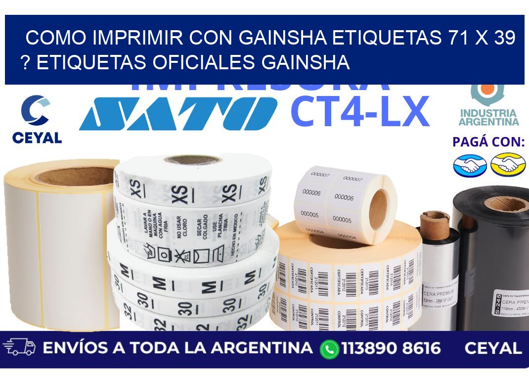 como imprimir con gainsha etiquetas 71 x 39 ? etiquetas oficiales gainsha