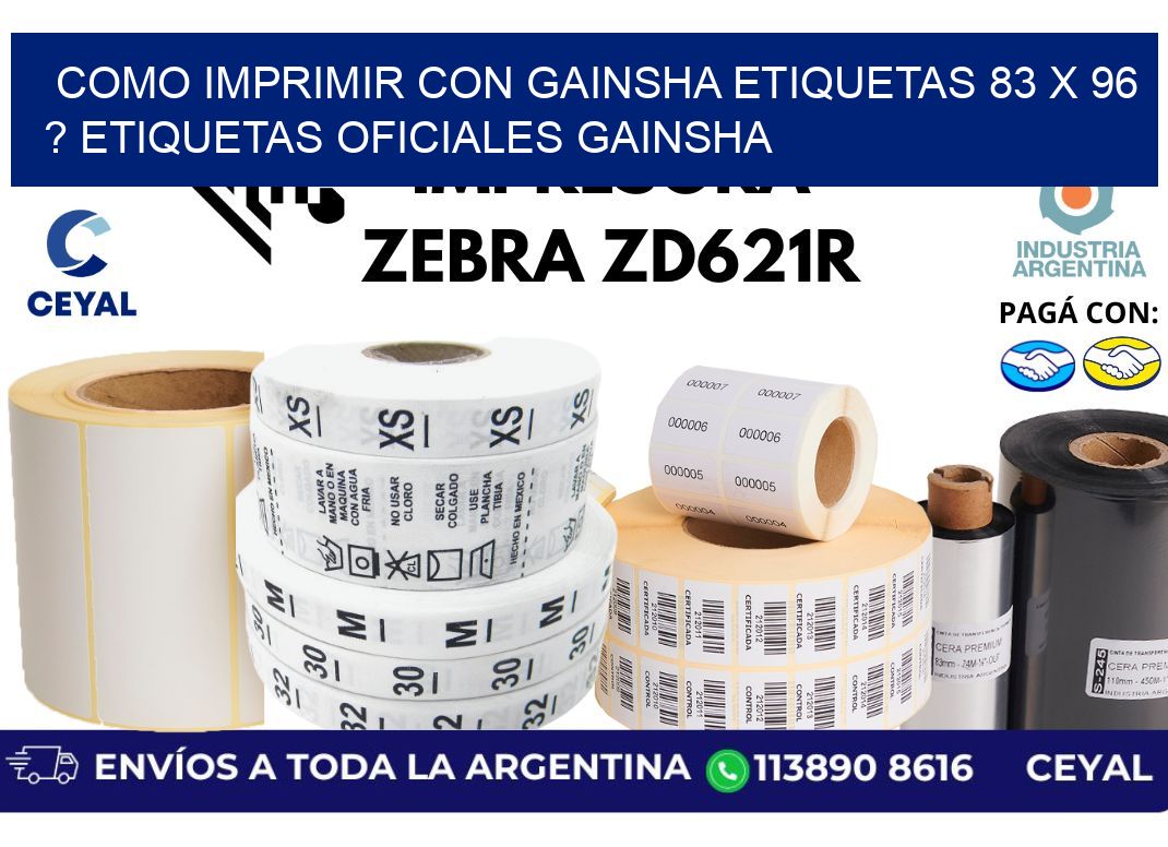 como imprimir con gainsha etiquetas 83 x 96 ? etiquetas oficiales gainsha