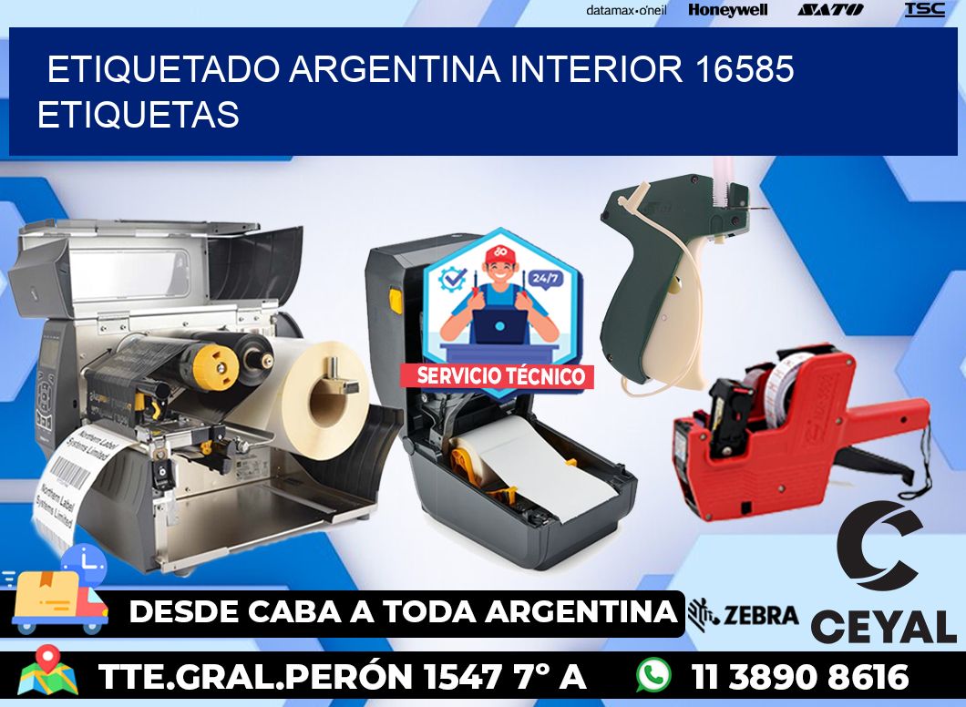 etiquetado argentina interior 16585 etiquetas
