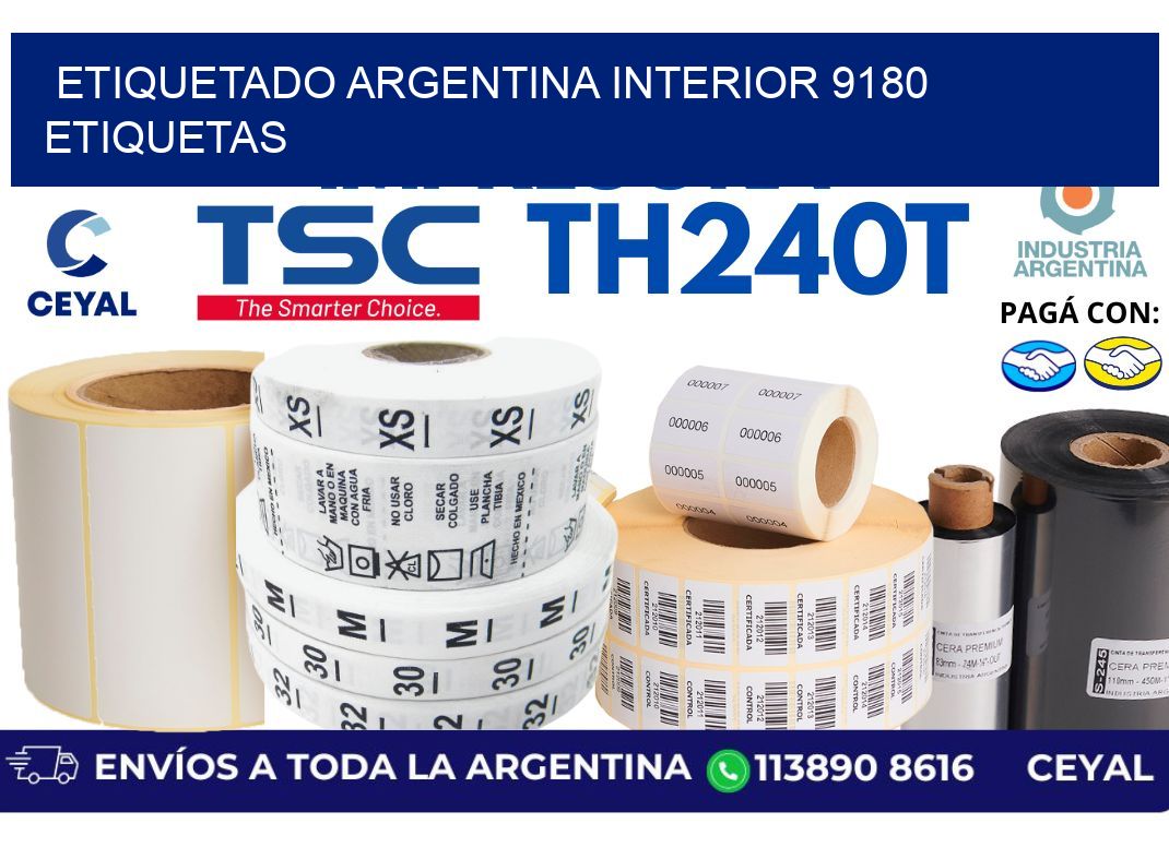 etiquetado argentina interior 9180 etiquetas