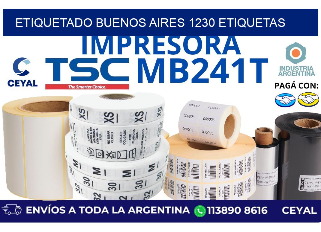etiquetado buenos aires 1230 etiquetas
