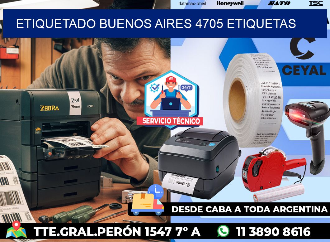 etiquetado buenos aires 4705 etiquetas