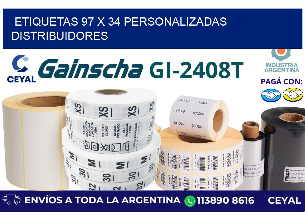 etiquetas 97 x 34 personalizadas distribuidores