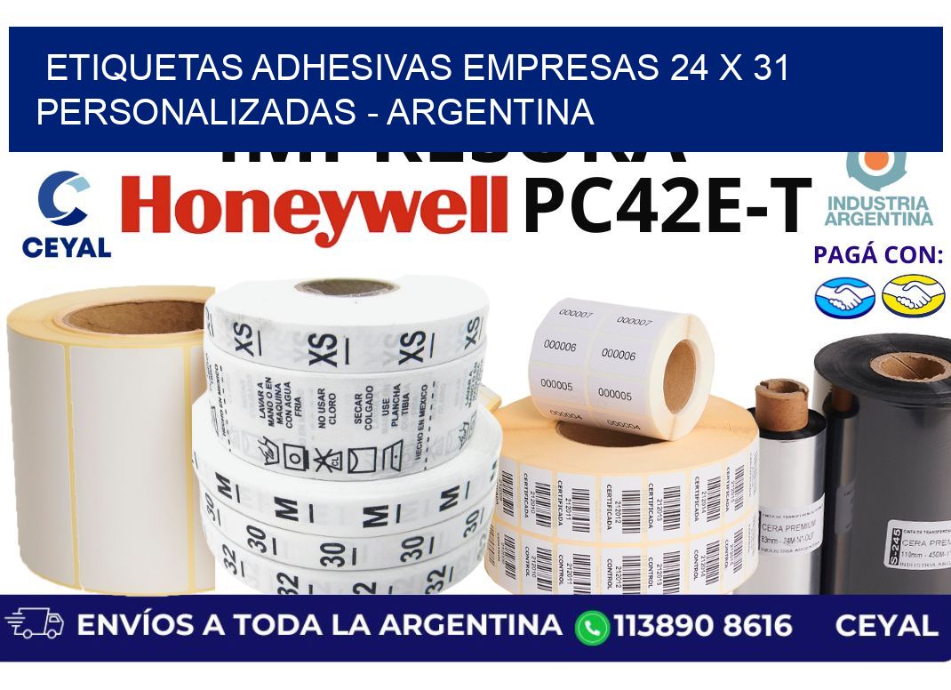 etiquetas adhesivas empresas 24 x 31 personalizadas – Argentina