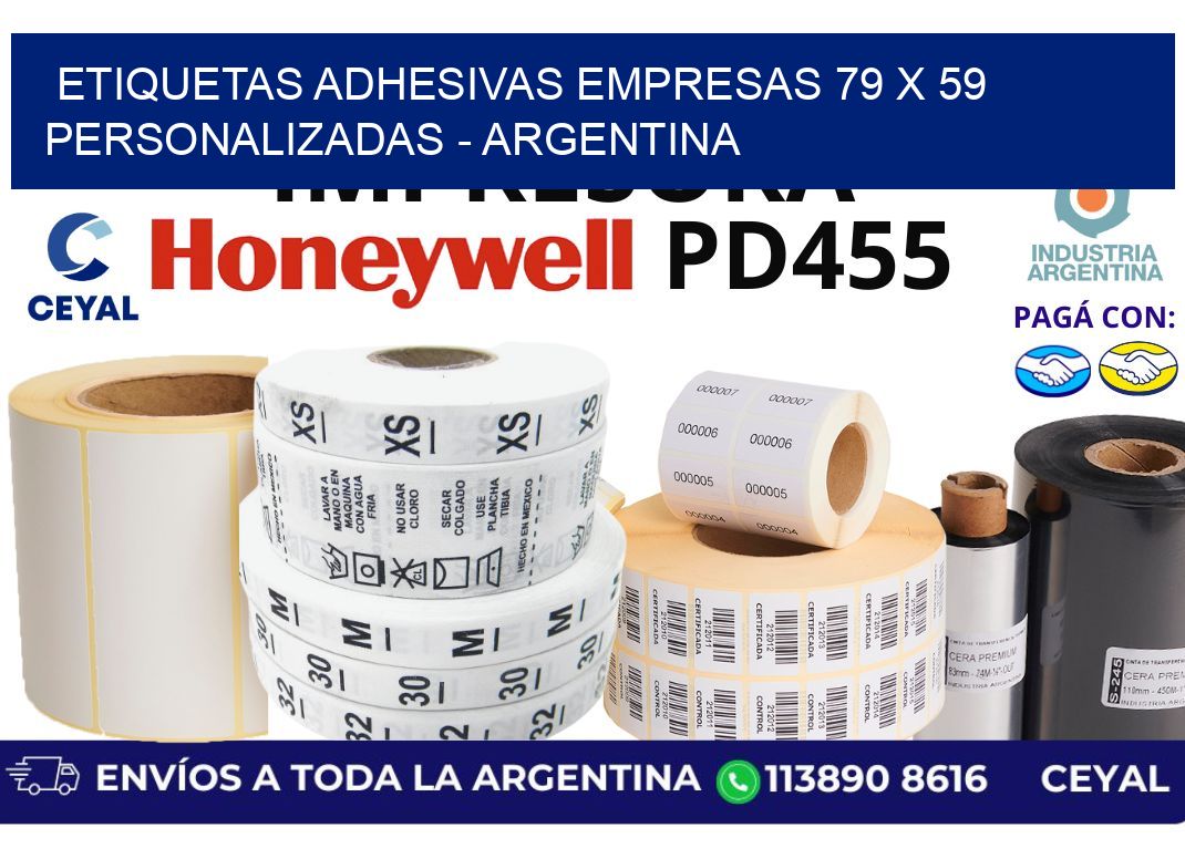 etiquetas adhesivas empresas 79 x 59 personalizadas – Argentina