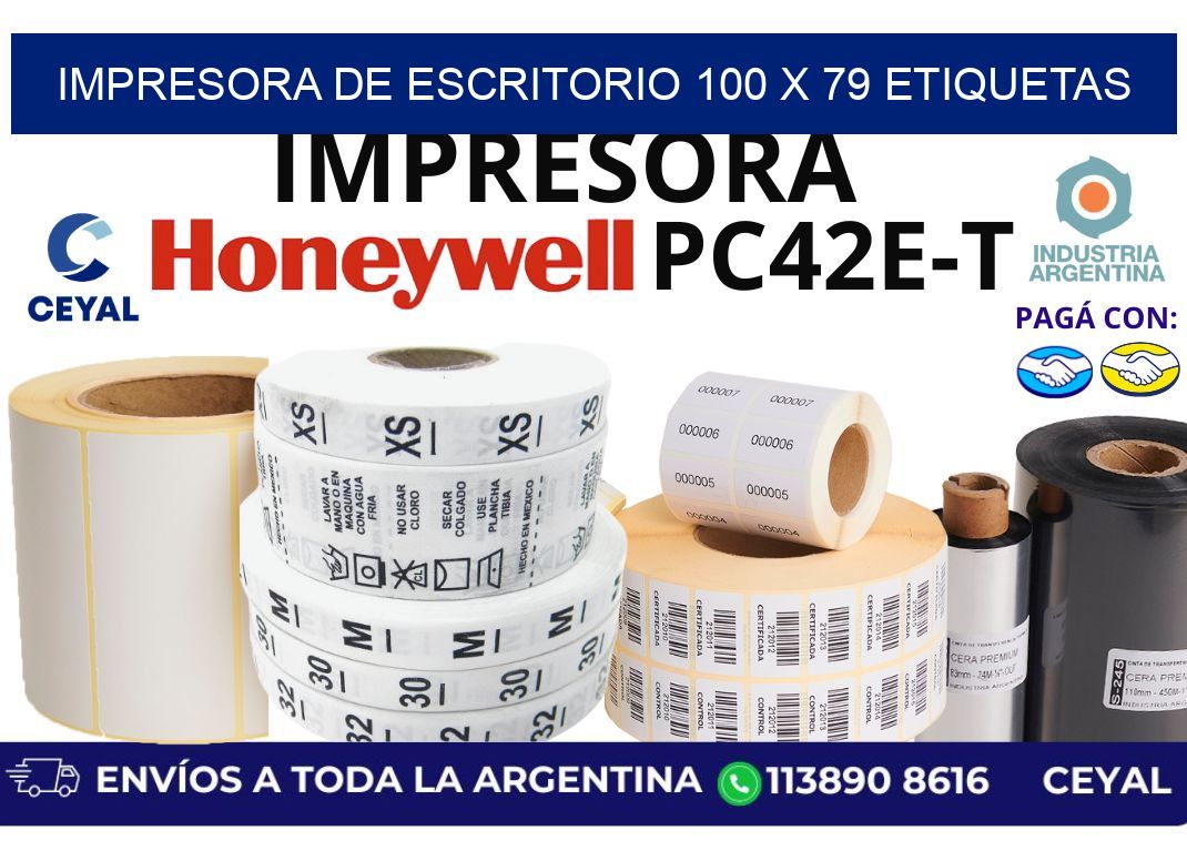 impresora de escritorio 100 x 79 etiquetas