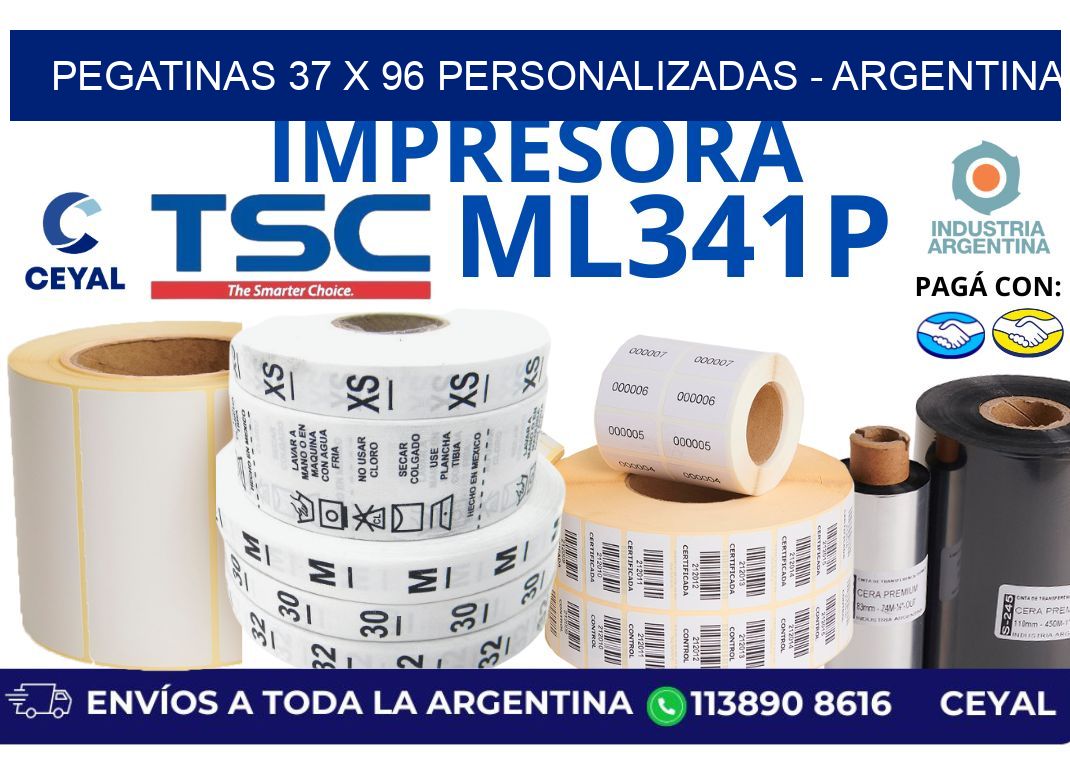 pegatinas 37 x 96 personalizadas - Argentina