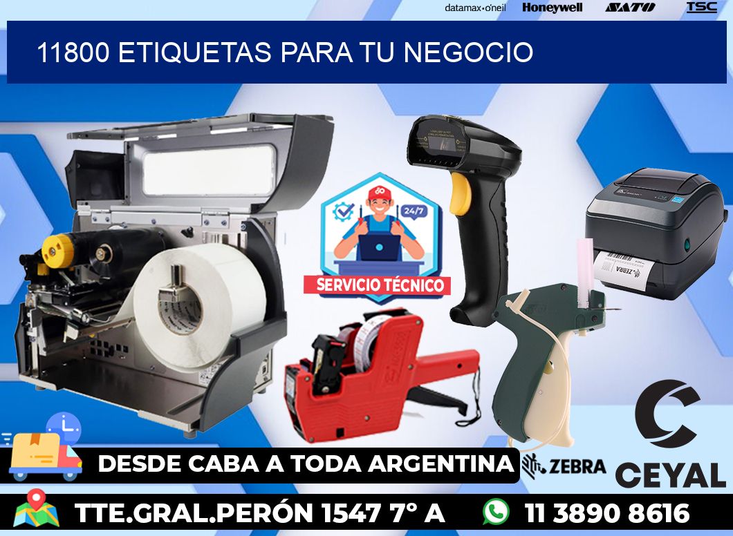 11800 etiquetas para tu negocio