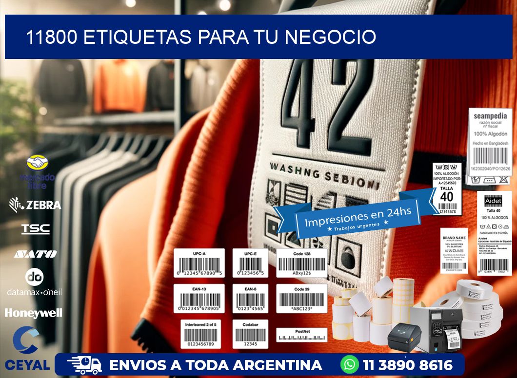 11800 etiquetas para tu negocio