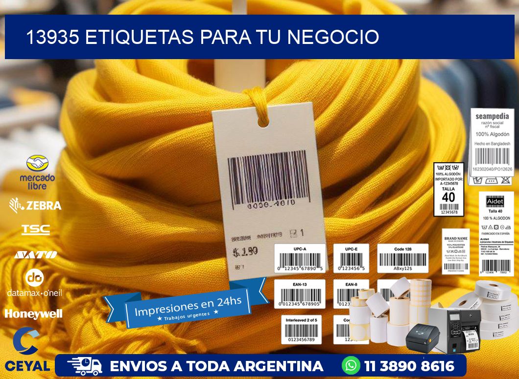 13935 etiquetas para tu negocio