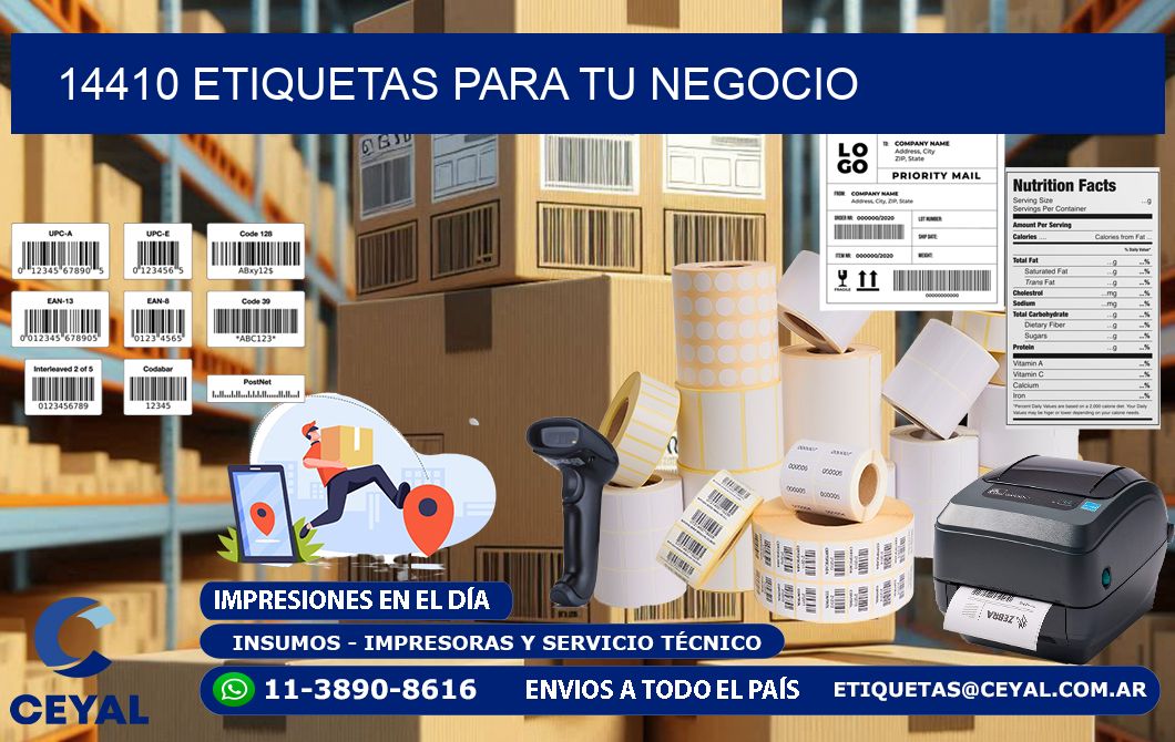 14410 etiquetas para tu negocio
