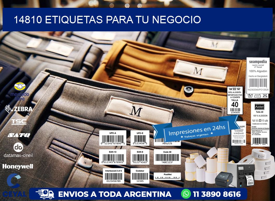 14810 etiquetas para tu negocio