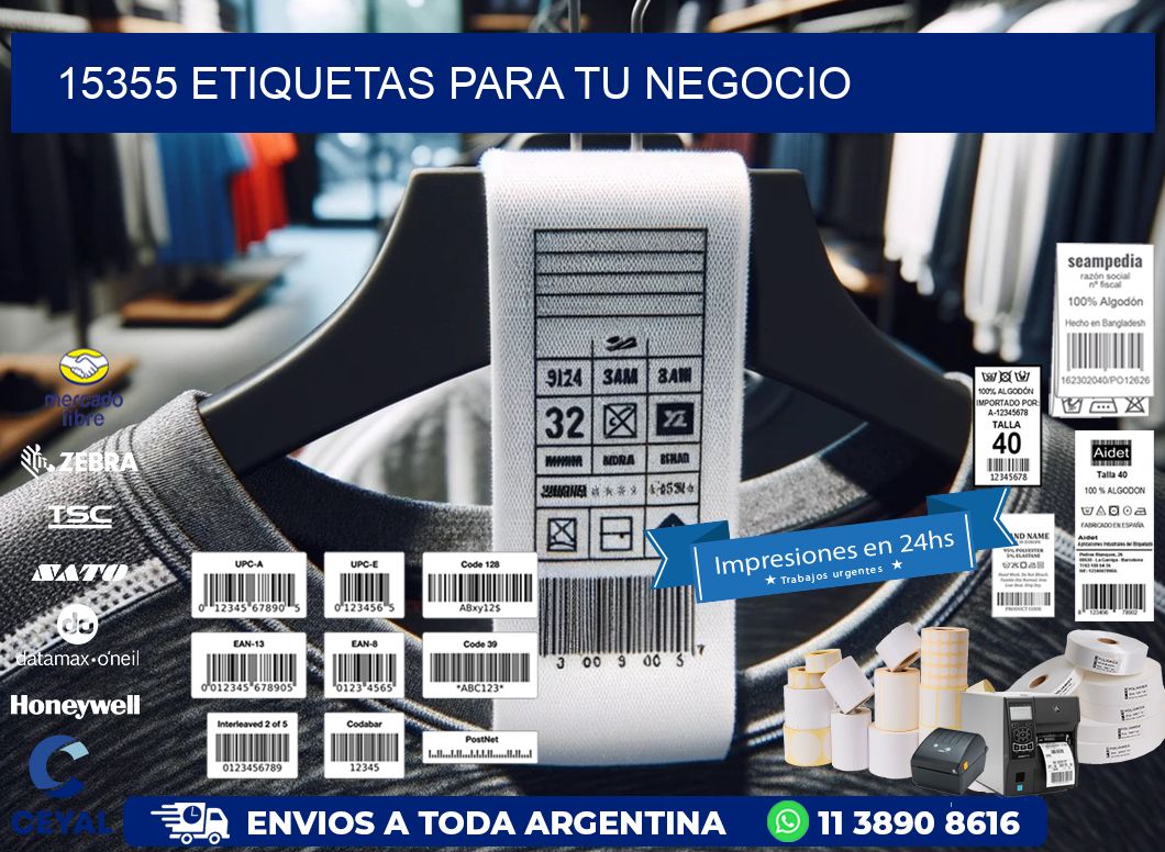 15355 etiquetas para tu negocio