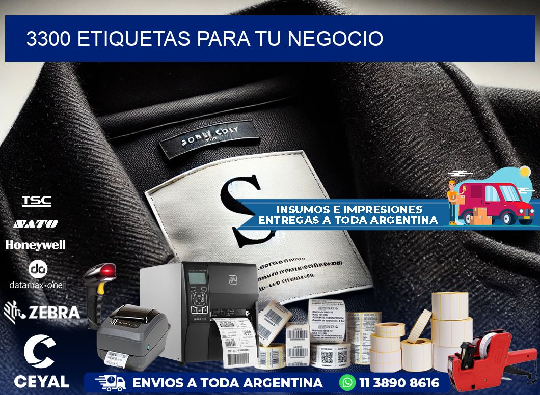 3300 etiquetas para tu negocio