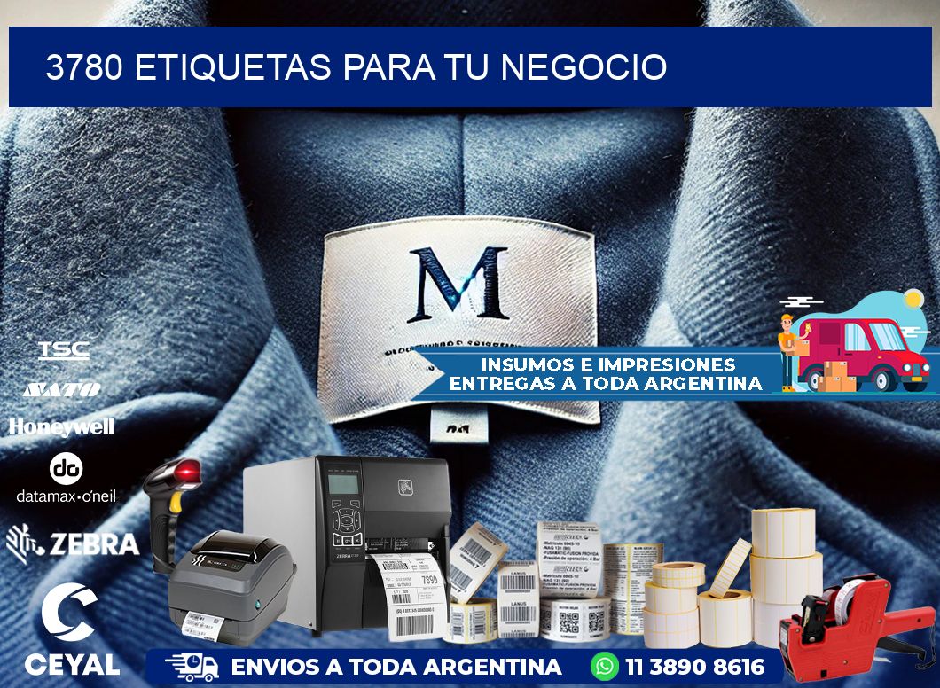 3780 etiquetas para tu negocio