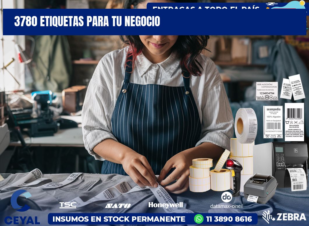 3780 etiquetas para tu negocio