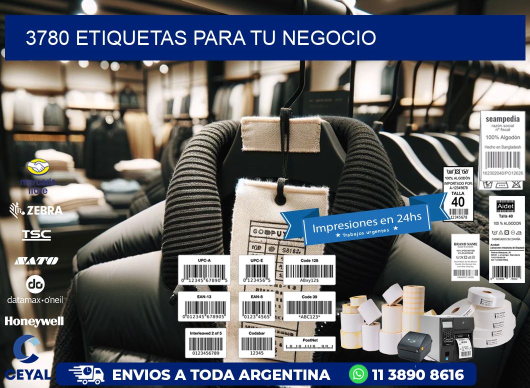 3780 etiquetas para tu negocio