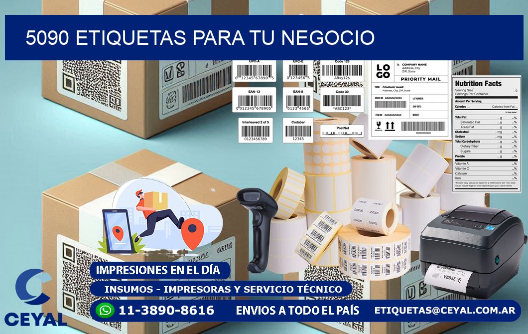 5090 etiquetas para tu negocio