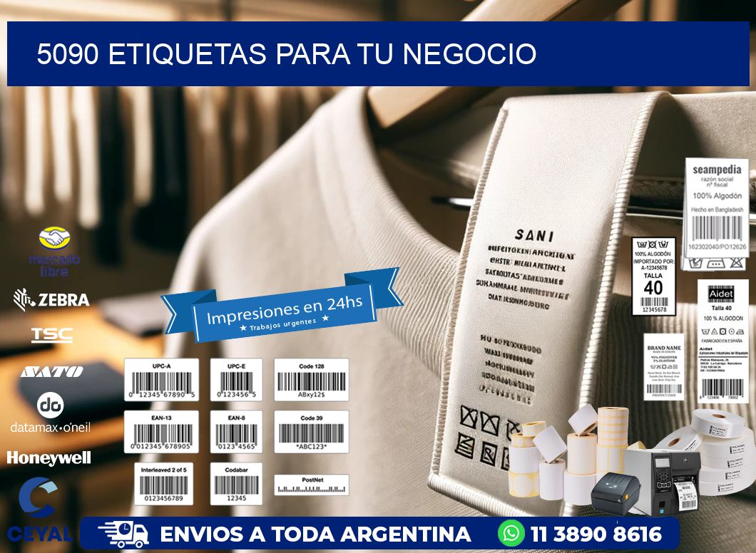 5090 etiquetas para tu negocio