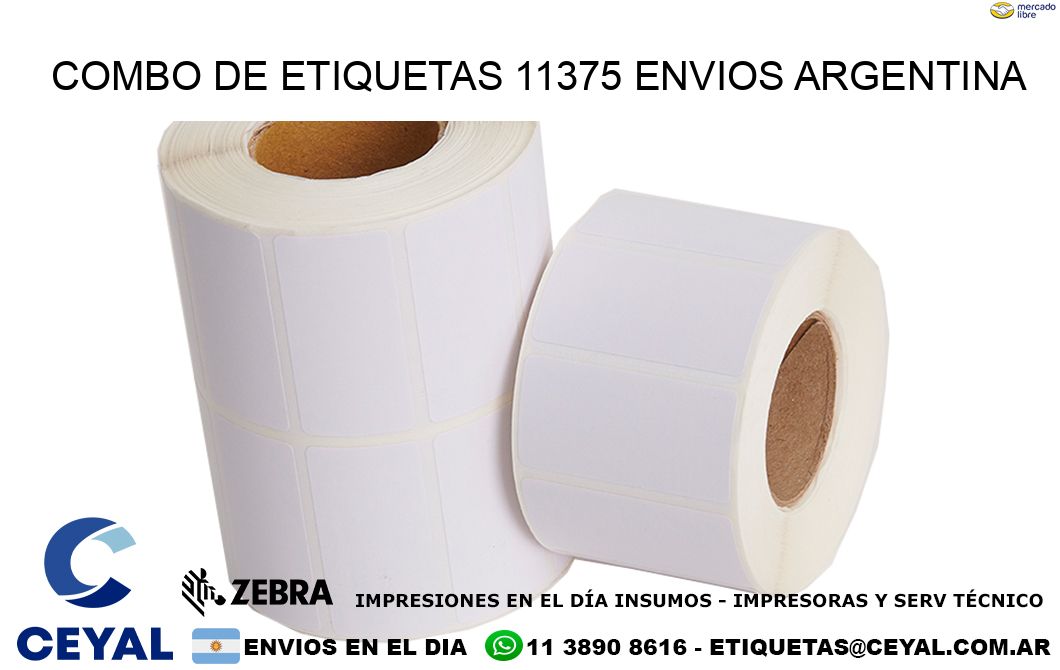 Combo de etiquetas 11375 ENVIOS ARGENTINA