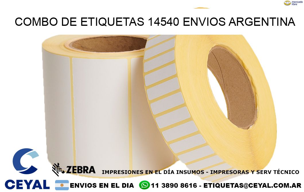 Combo de etiquetas 14540 ENVIOS ARGENTINA