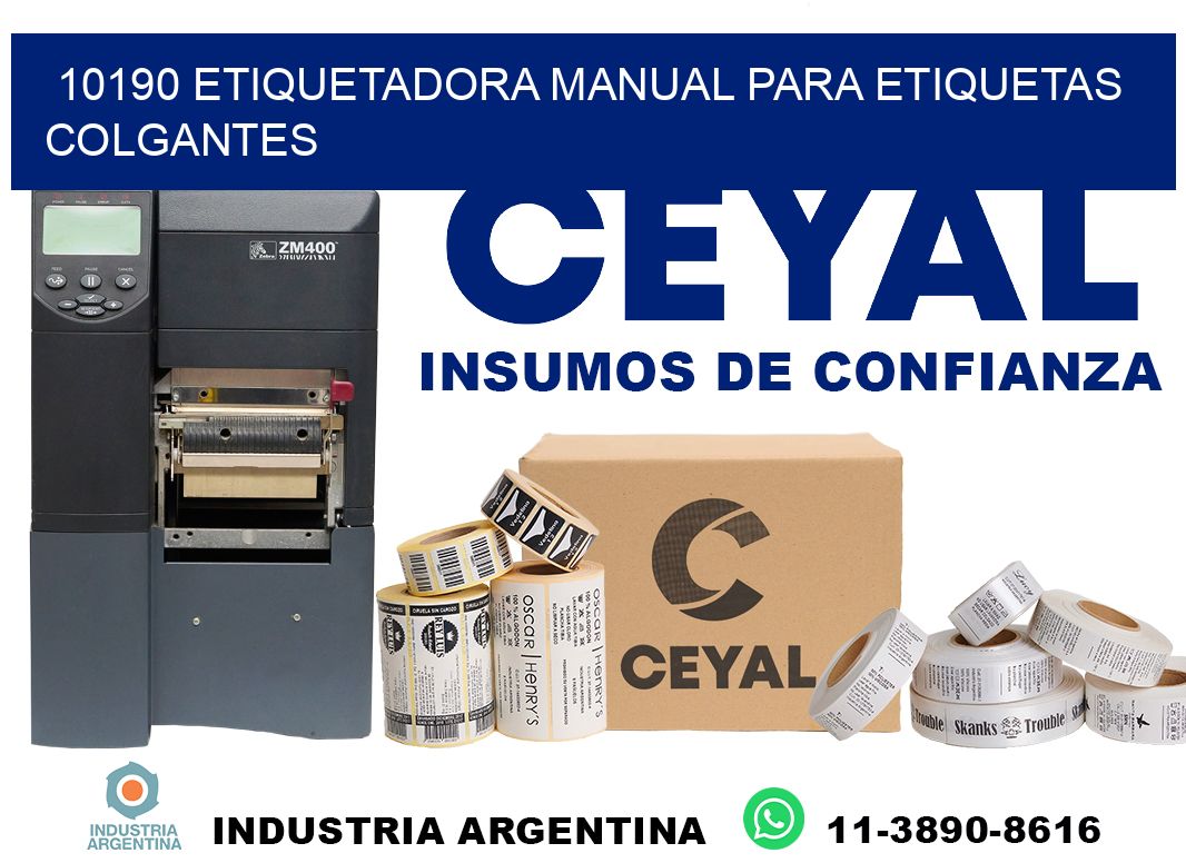 10190 etiquetadora manual para etiquetas colgantes