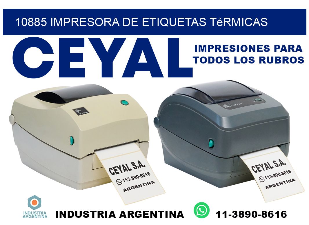10885 Impresora de etiquetas térmicas