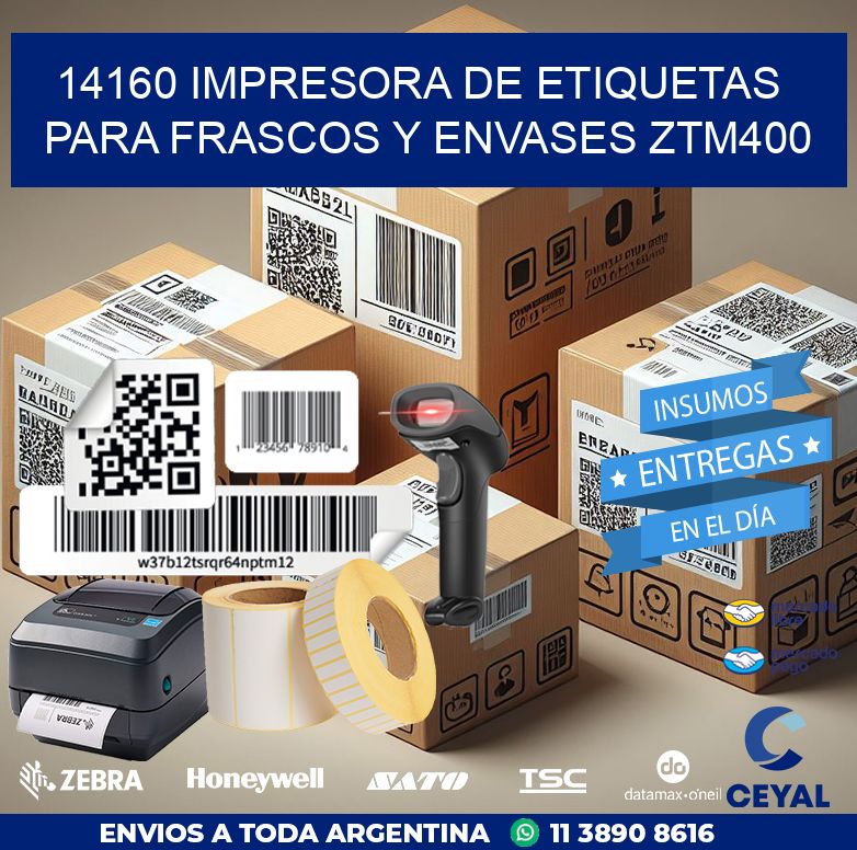 14160 impresora de etiquetas para frascos y envases ZTM400