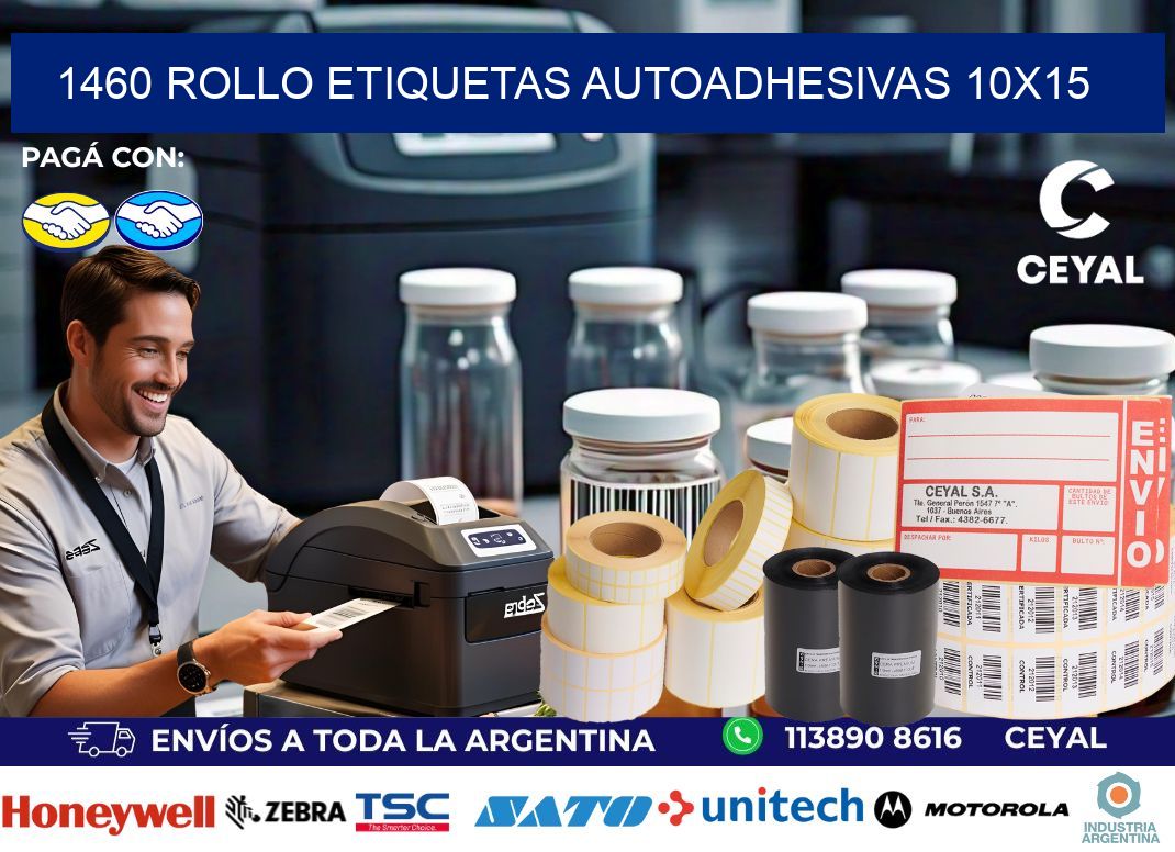1460 Rollo Etiquetas autoadhesivas 10x15