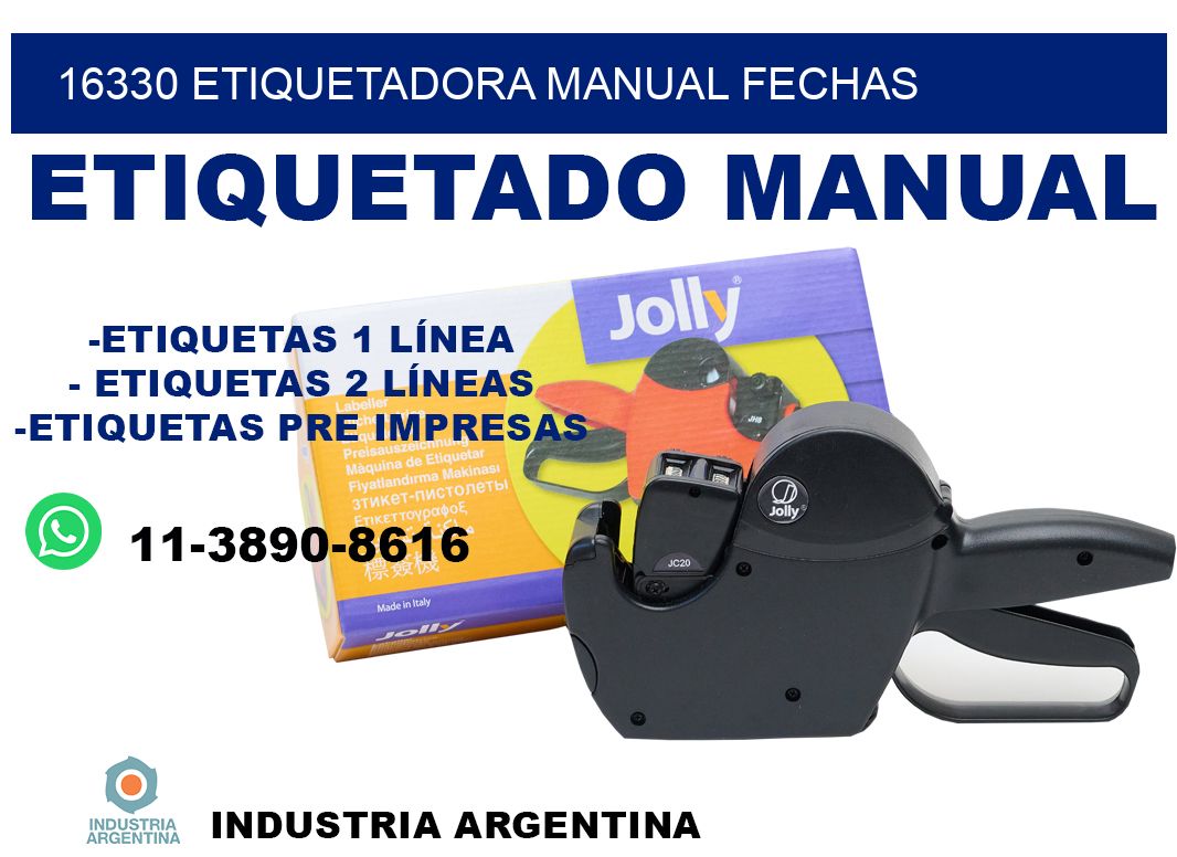 16330 etiquetadora manual fechas