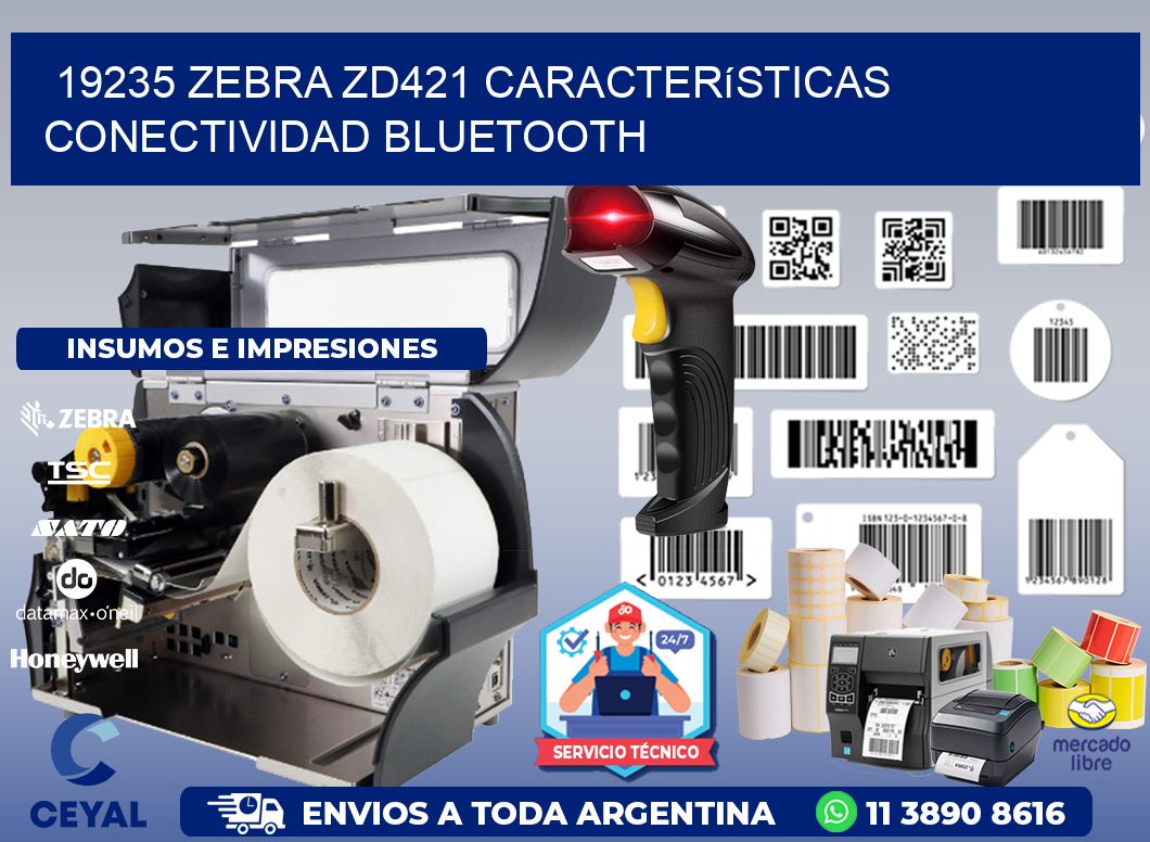 19235 Zebra ZD421 características conectividad Bluetooth