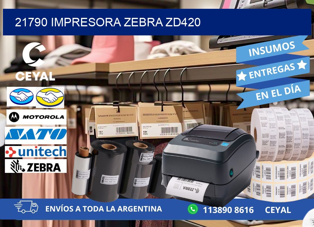 21790 Impresora Zebra ZD420