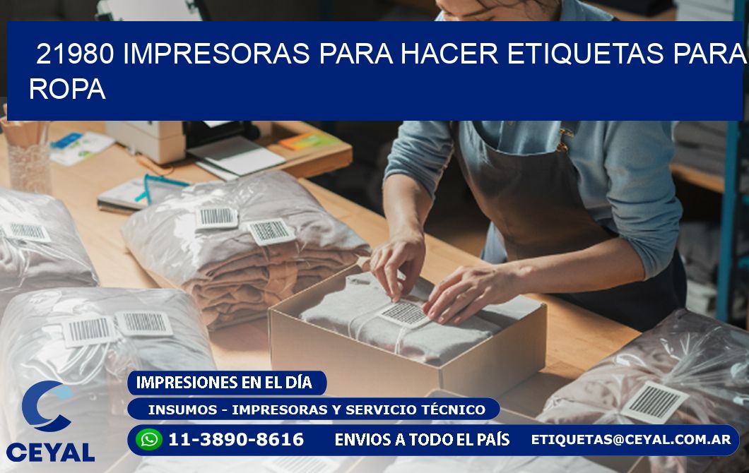 21980 impresoras para hacer etiquetas para ropa