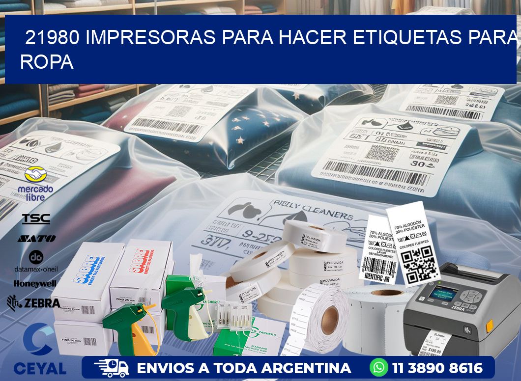 21980 impresoras para hacer etiquetas para ropa