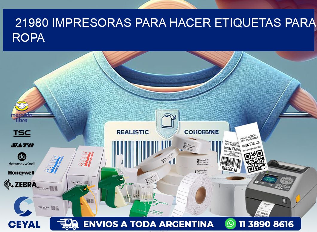 21980 impresoras para hacer etiquetas para ropa