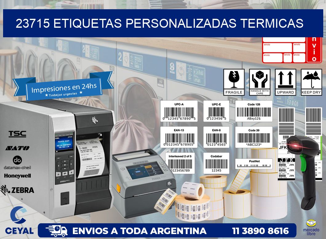 23715 Etiquetas personalizadas termicas