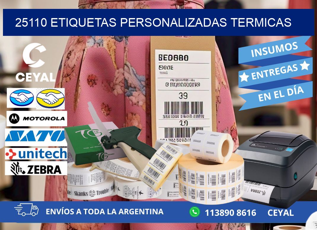 25110 Etiquetas personalizadas termicas