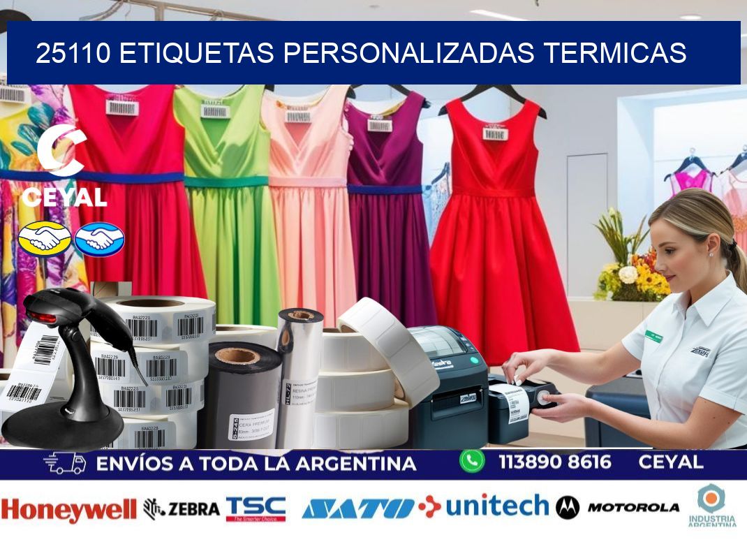 25110 Etiquetas personalizadas termicas