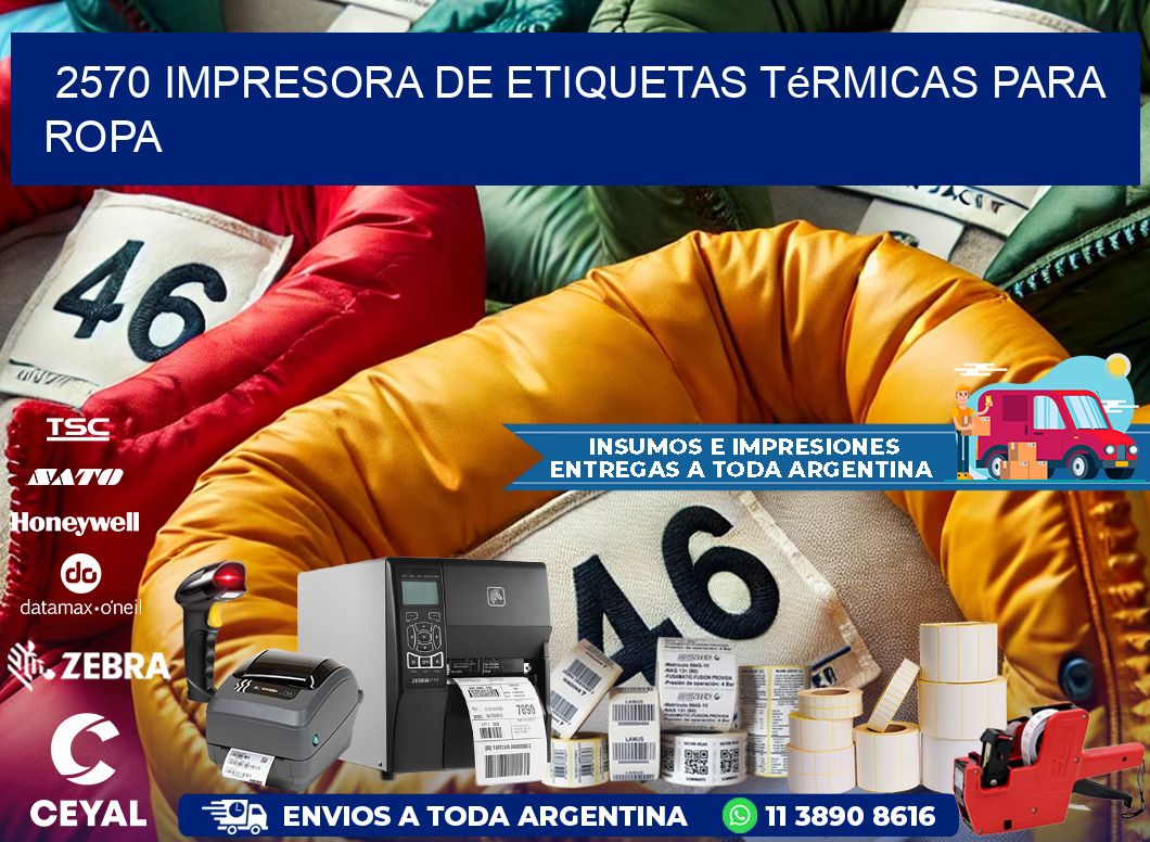 2570 impresora de etiquetas térmicas para ropa