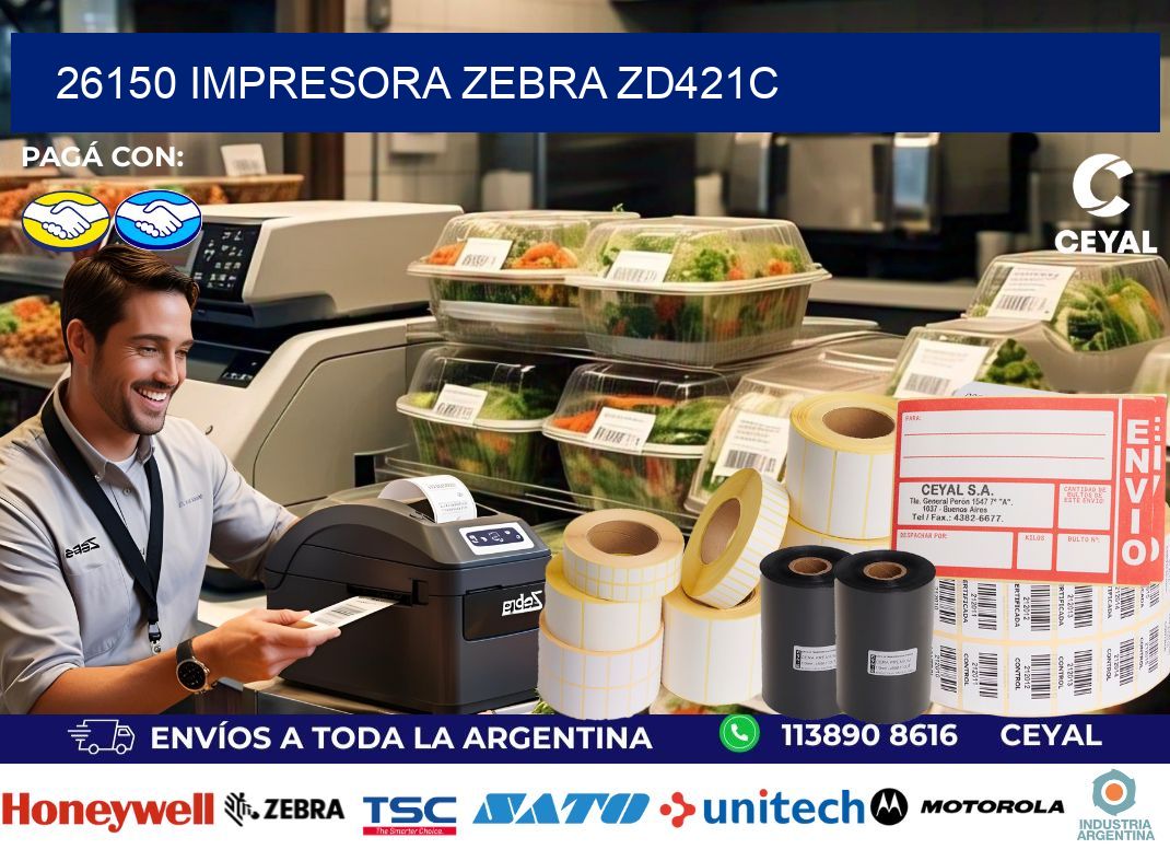 26150 Impresora Zebra zd421c