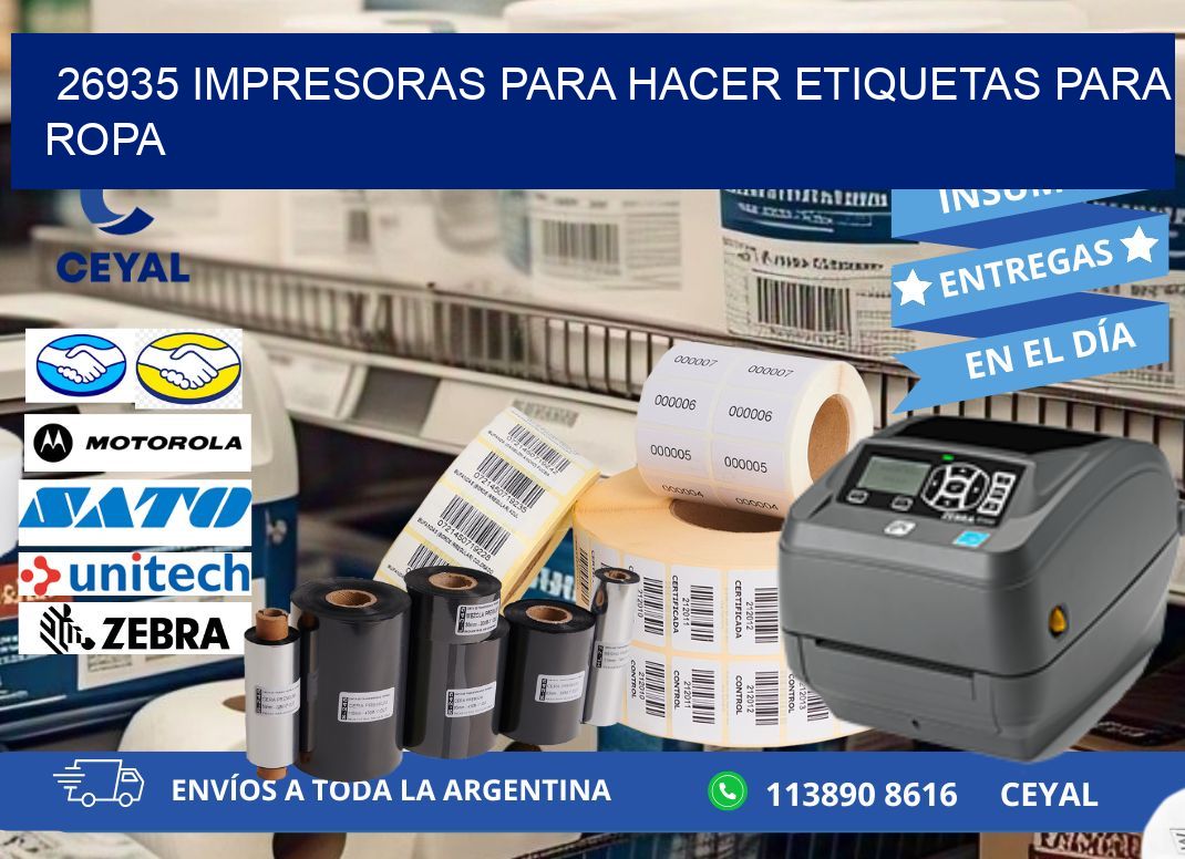 26935 impresoras para hacer etiquetas para ropa