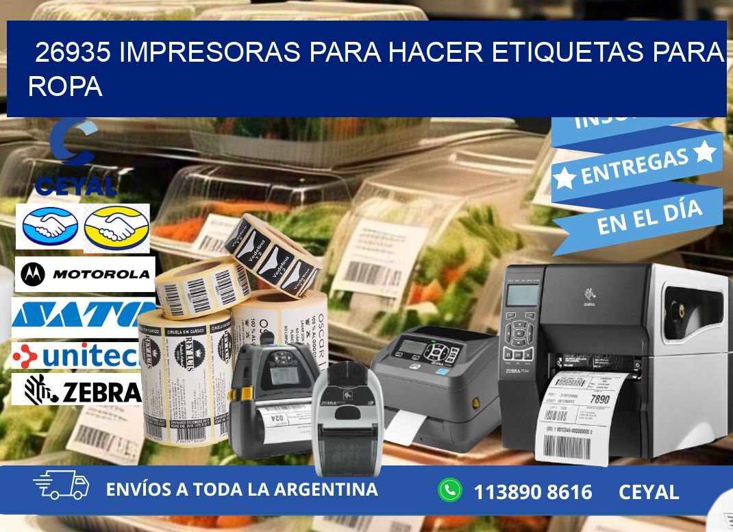 26935 impresoras para hacer etiquetas para ropa