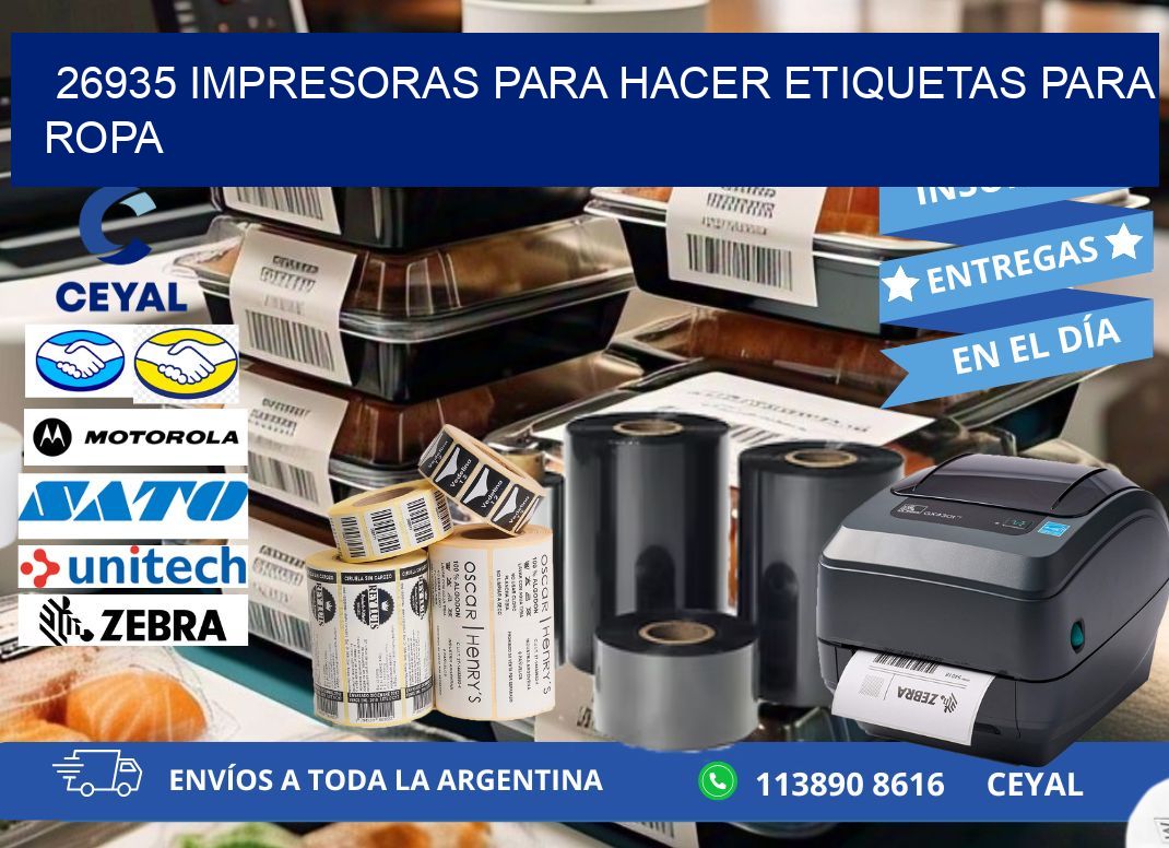 26935 impresoras para hacer etiquetas para ropa