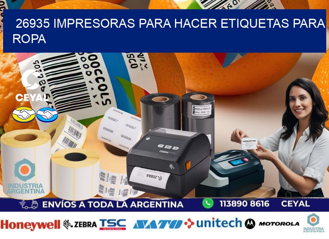 26935 impresoras para hacer etiquetas para ropa