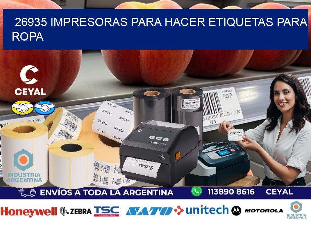 26935 impresoras para hacer etiquetas para ropa