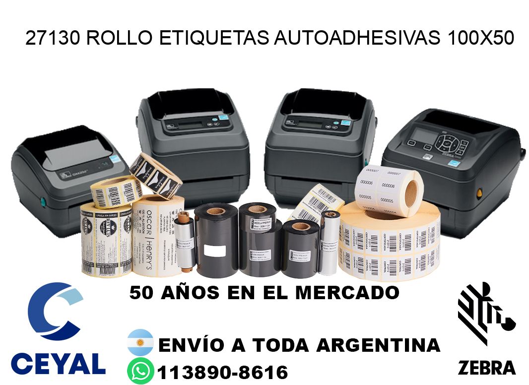 27130 Rollo Etiquetas autoadhesivas 100×50